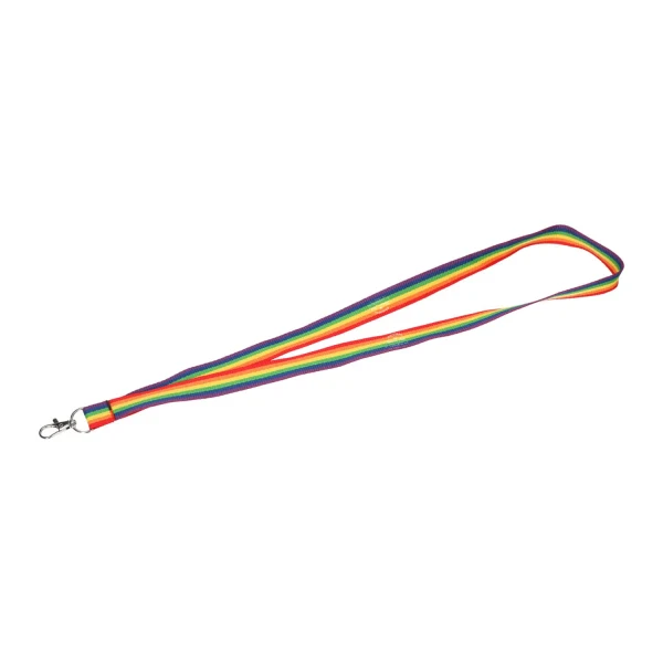 Recycled Polyester Rainbow Lanyard