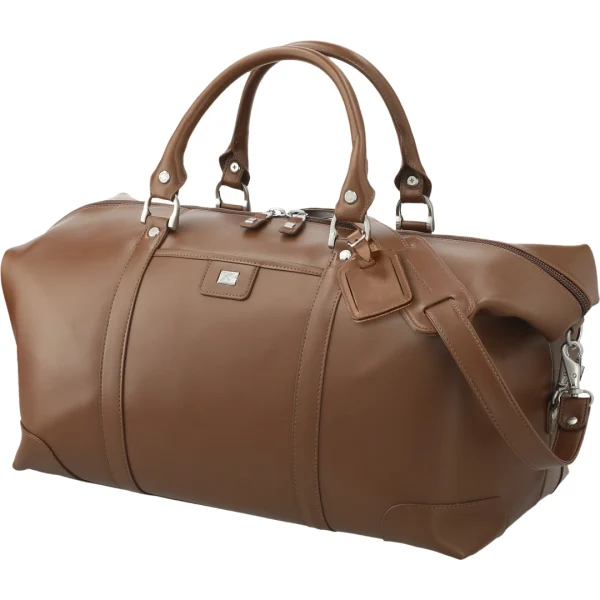 Cutter & Buck® 19'' Leather Weekender Duffel Bag