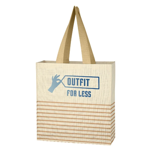 Dash Jute Tote Bag