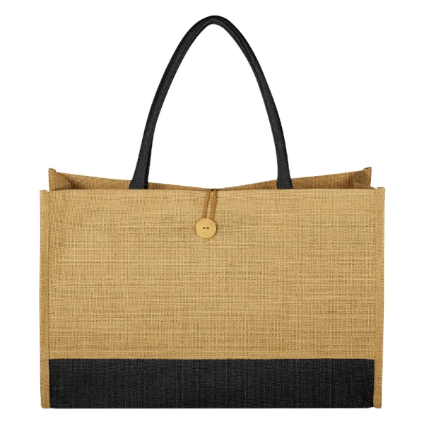 Jute Box Tote Bag