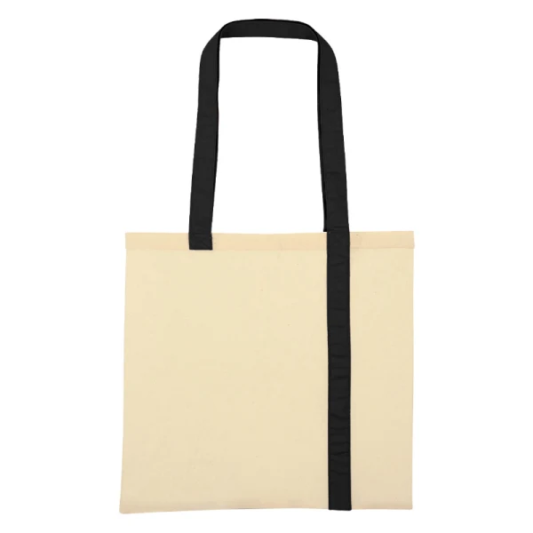 Striped Economy Cotton Canvas Tote Bag