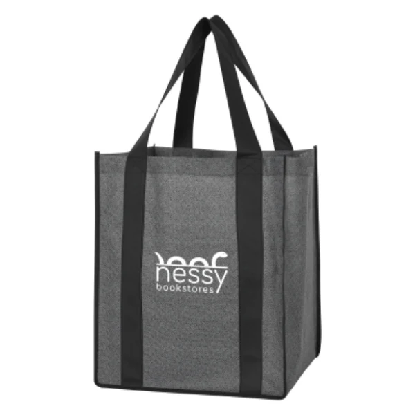 Heathered Non-Woven shopper Tote Bag