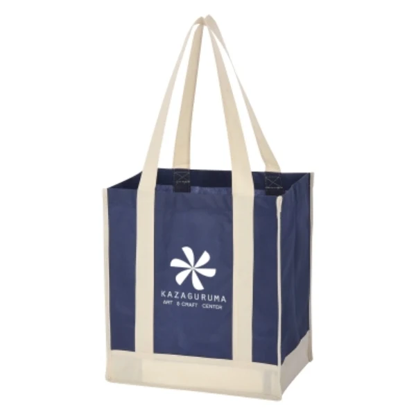Non-Woven Two-Tone shopper Tote Bag