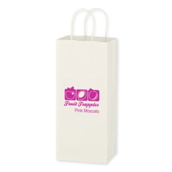Kraft Paper White Wine Bag - 5.25 x 13in
