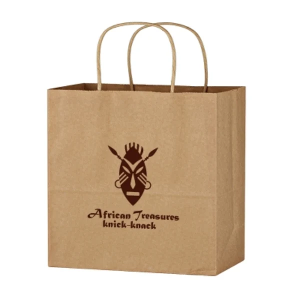 Kraft Paper Brown Shopping Bag - 13 x 13in