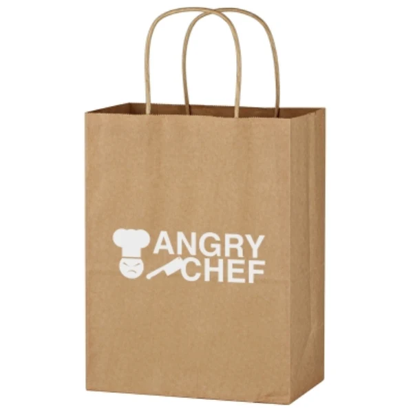 Kraft Paper Brown Shopping Bag - 8 x 10-1/4in