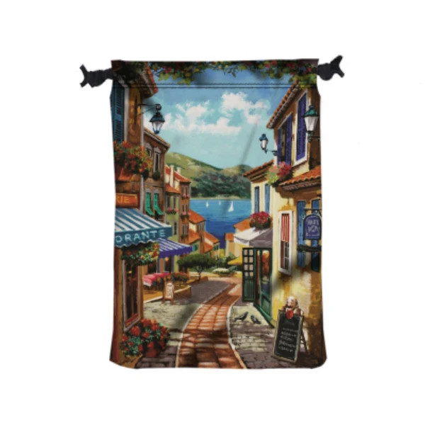 11in W X 16in H Polyester Drawstring Bag
