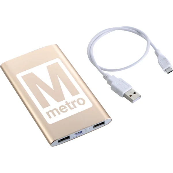 Sleek Aluminum 4000 mAh Power Bank