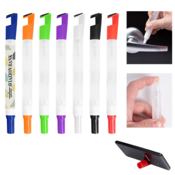 0.34 Oz. Hand Sanitizer Pen With Phone Stand