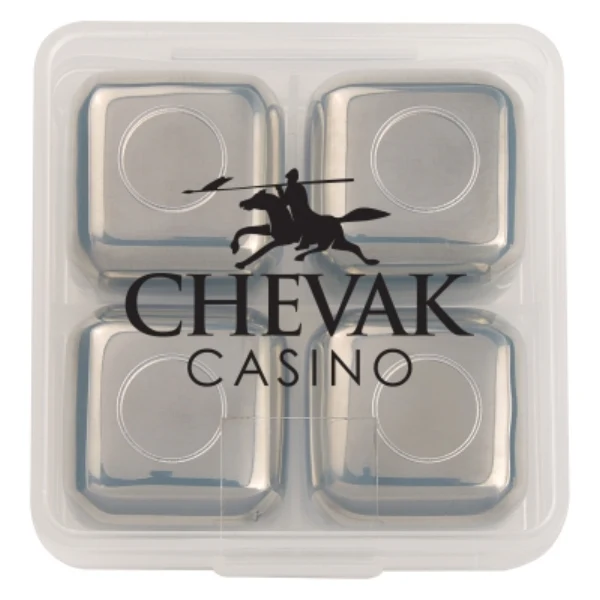 Stainless Steel Ice Cubes In Case
