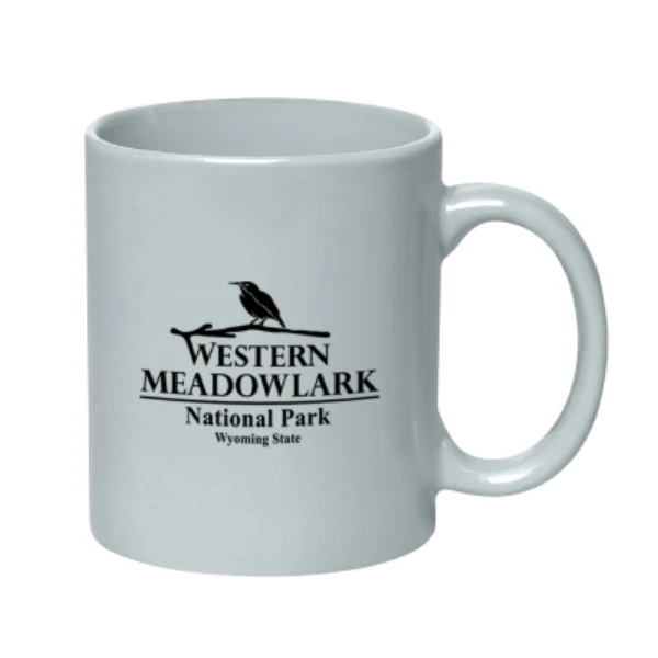 11 Oz. Colored Stoneware Mug With C-Handle