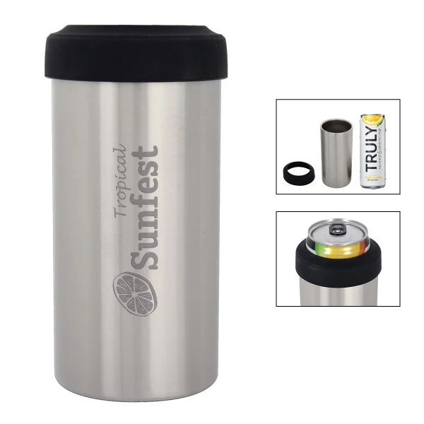 12 Oz. Slim Stainless Steel Insulated Can Holder