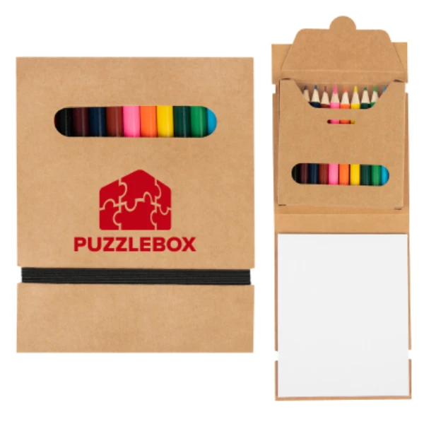 12-Piece Colored Pencil Set with Paper