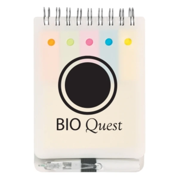 Spiral Jotter with Sticky Notes, Flags & Pen