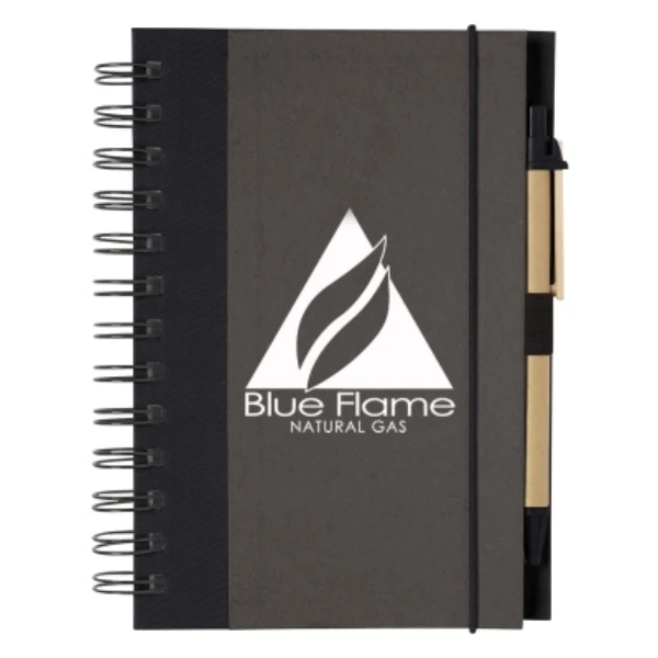 Eco-Inspired Spiral Notebook & Pen