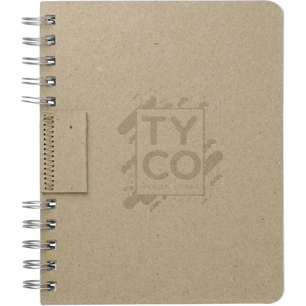 6'' x 7.5'' Recycled Cardboard Spiral JournalBook®