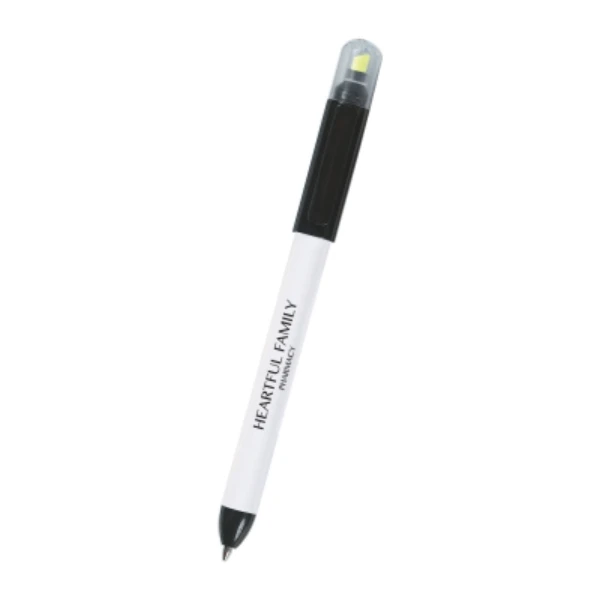 Twin-Write Pen with Highlighter
