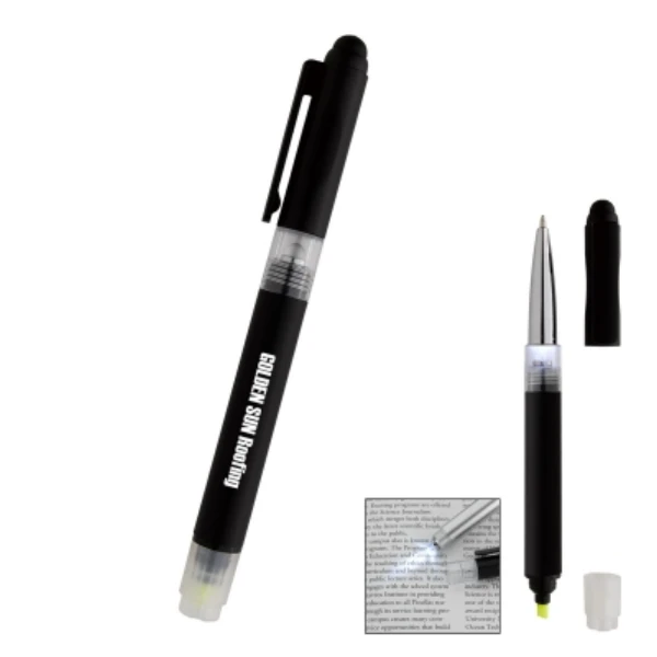 Illuminate 4-In-1 Highlighter Stylus Pen with LED