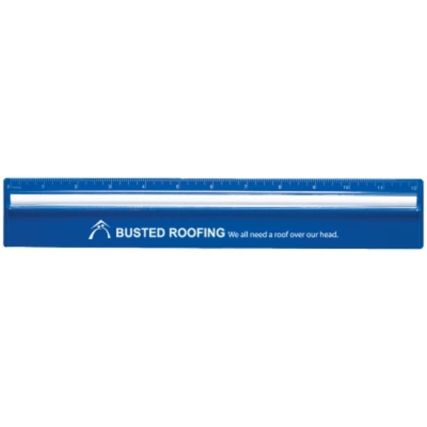 Plastic 12" Ruler with Magnifying Glass