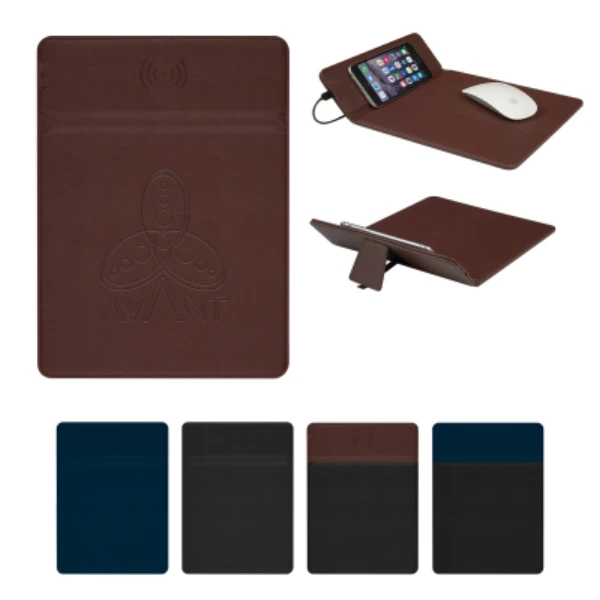 Wireless Charging Mouse Pad with Phone Stand