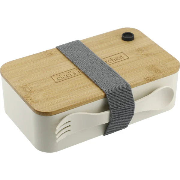 PLA Bento Box with FSC Bamboo Lid