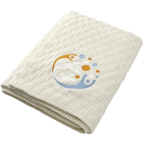 Made*Here New York Basketweave Cotton Blanket