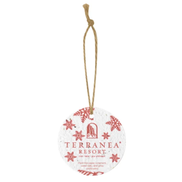 Bloomin Circle Shaped Plantable Holiday Ornament