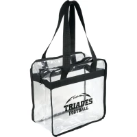 Game Day Clear Zippered Safety Tote found in Bags