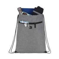 Graphite Drawstring Sportspack w/ Earbud Port found in Bags