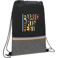 Rainbow RPET Drawstring Bag found in Bags