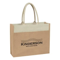 Jute Tote Bag With Front Pocket found in Eco