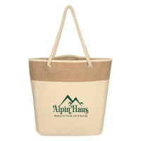 Burlap Rope Tote Bag found in Bags