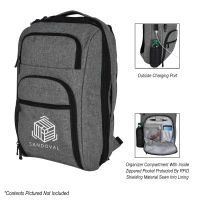 Heathered RFID Laptop Backpack & Briefcase found in Bags
