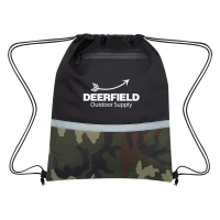 Camo Accent Drawstring Sports Pack found in Bags