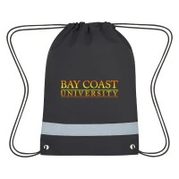 Lil' Bit Reflective Non-Woven Drawstring Bag found in Bags