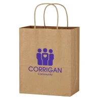 Kraft Paper Brown Shopping Bag - 13 x 17in found in Bags
