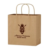 Kraft Paper Brown Shopping Bag - 13 x 13in found in Bags