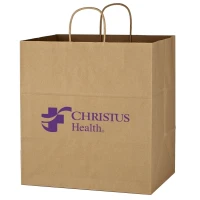 Kraft Paper Brown Shopping Bag - 14 x 15in found in Bags