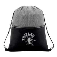 Color Basics Heathered Non-Woven Drawstring Bag found in Bags