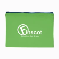 Non-Woven Document Sleeve With Zipper found in Bags