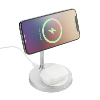 MagClick™ Dual Fast Wireless Charging Stand w/Base found in Technology