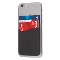Dual Pocket Silicone Phone Wallet found in Technology