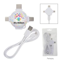 3 Ft. 3-In-1 Charging Cable & Adapter found in Technology