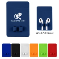 Phone Wallet With Earbuds Holder found in Technology