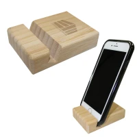 Bamboo Block Phone Stand found in Technology