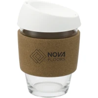 Brooklyn Glass cup with Cork Band 12oz found in Drinkware