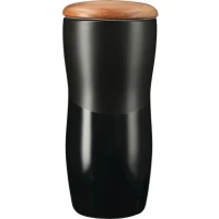 Reno Double Wall Ceramic Tumbler w/Wood Lid 10oz found in Drinkware