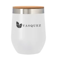 12 Oz. Vinay Stemless Wine Glass With Bamboo Lid found in Drinkware