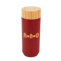 16 Oz. Stainless Steel Lexington Bottle With Bamboo Lid found in Drinkware