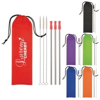 3- Pack Stainless Steel Straw Kit found in Drinkware